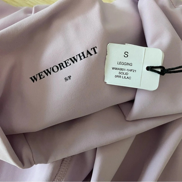 ✨NWT WeWoreWhat Revolve Lilac Purple High Rise Solid Hue Workout Leggings Small - Picture 4 of 9